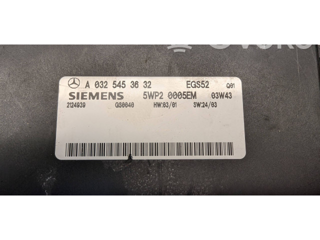 Блок управления коробкой передач A0325453632, 5WP20005EM   Mercedes-Benz C W203