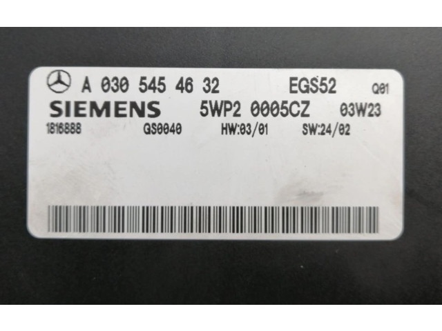 Řídící jednotka A0305454632   Mercedes-Benz ML W163 