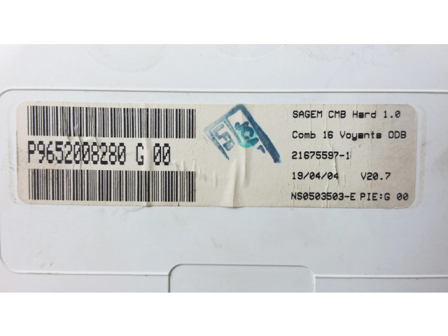 Přístrojová deska  Citroen C3 2003 9652008280, P9652008280  