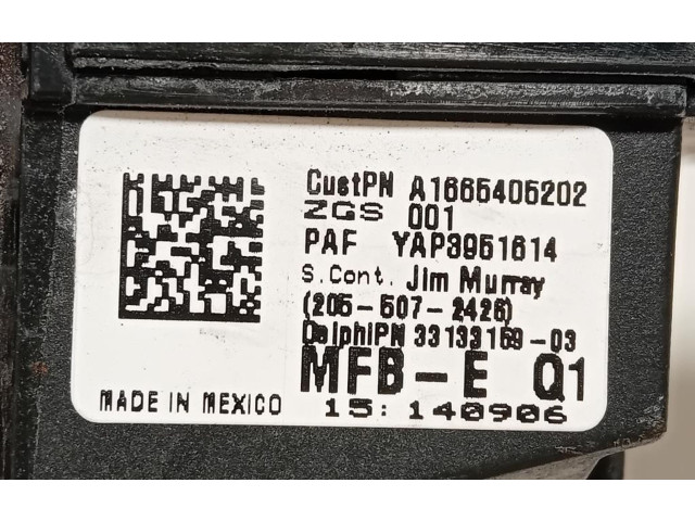   Pojistková skříňka A1665405202, 642826   Mercedes-Benz GLE (W166 - C292) 2015