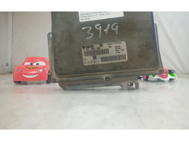 Блок управления двигателя 9631528780, 9631528780   Citroen Saxo