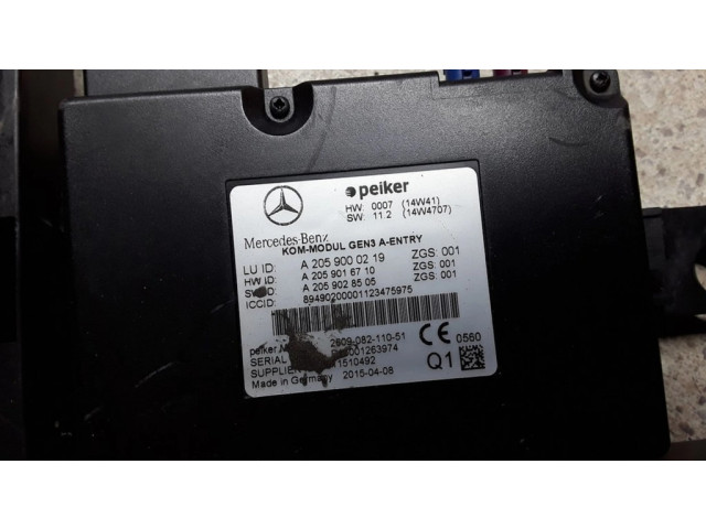 Блок управления A2059000219   Mercedes-Benz C W205