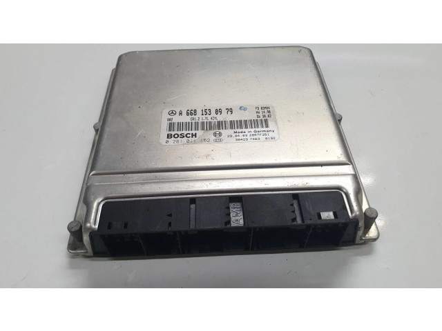 Řídící jednotka A6681530979, 0281011152   Mercedes-Benz A W168 2001