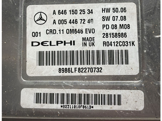 Řídící jednotka A6461502534, A6461502534   Mercedes-Benz C W204 2008