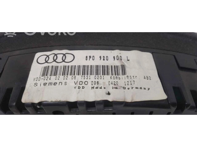 Панель приборов 8P0920900L   Audi A3 S3 8L       