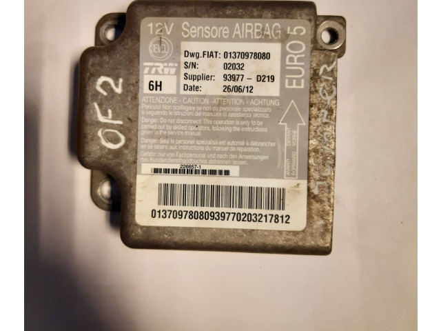 Блок подушек безопасности 01370978080   Citroen Jumper