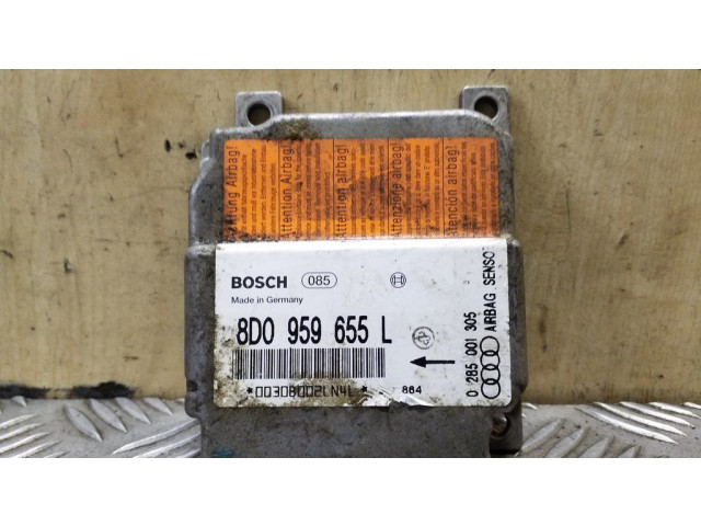 Блок подушек безопасности 8D0959655L, 0285001305   Audi A4 S4 B5 8D