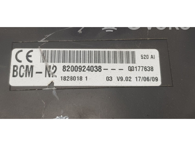 Блок управления 8200924038, 8200924038   Renault Kangoo II