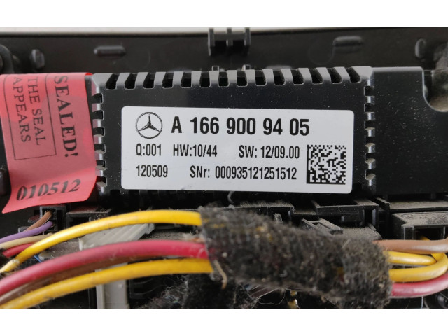 Блок управления климат-контролем A1669009405, 120509   Mercedes-Benz ML W166