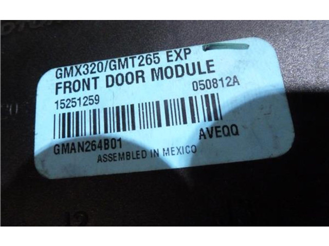 Блок управления DELANTERODERECHO, 15251259   Cadillac STS