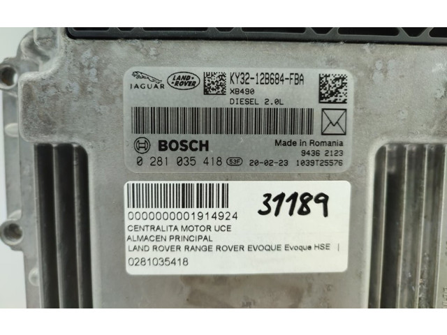 Řídící jednotka 0281035418   Land Rover Range Rover Evoque L551 2020