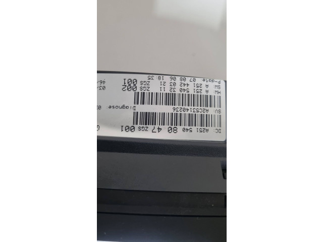 Přístrojová deska  Mercedes-Benz GL X164 2010 A2515408047, T00SDZ  