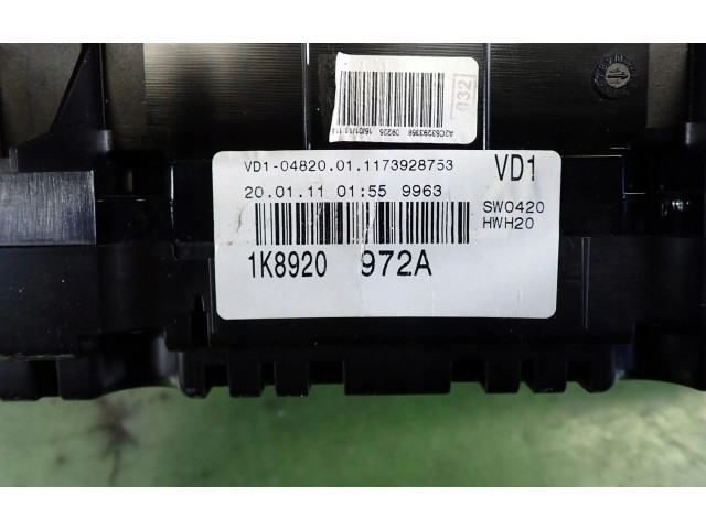 Панель приборов 1K8920972A   Volkswagen Scirocco       