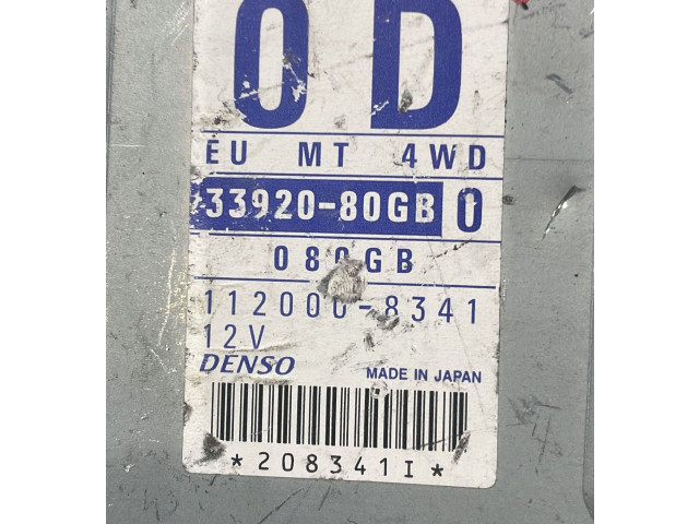 Řídící jednotka 33920-80GB, 33920-80GB   Suzuki Ignis 2001