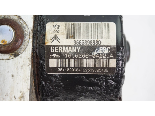 Jednotka ABS 9665898980, 10020604124   Peugeot 207 2010