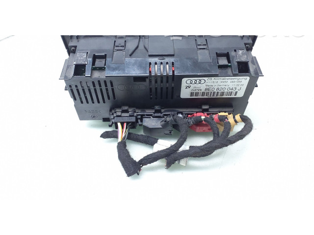 Блок управления климат-контролем 8E0820043J   Audi A4 S4 B6 8E 8H