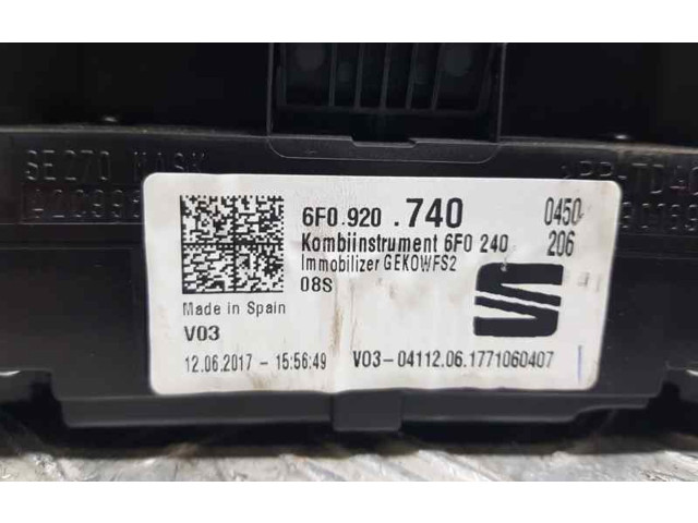 Přístrojová deska  Seat Ibiza I (021A) 1996 6F0920740, A2C99632100  