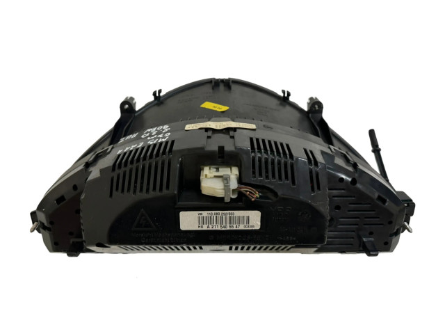 Панель приборов A2115405547, 110080292003   Mercedes-Benz E W211       
