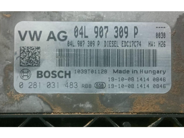 Поршень Блок управления двигателем ECU  0281031483  Seat Leon (5F)  