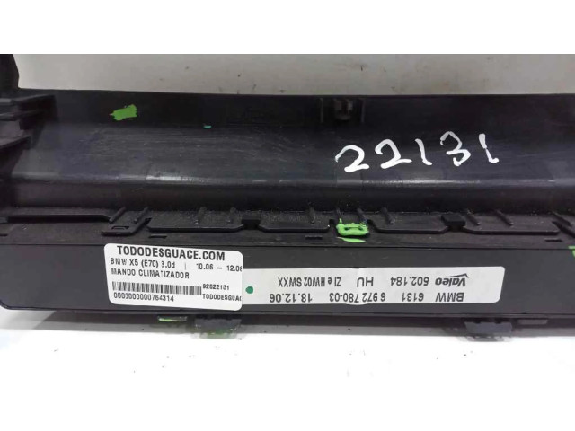 Блок управления климат-контролем 914071001, 11419110DE   BMW X6 E71