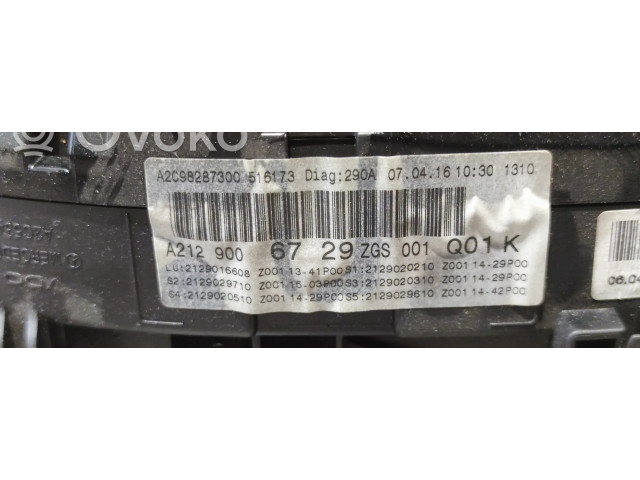 Přístrojová deska  Mercedes-Benz E W212 2013 A2129006729  