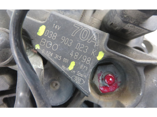 Генератор 0124315001, 038903023K   Volkswagen Polo IV 9N3      
