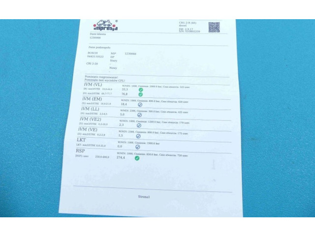 Vstřikovač 0445110523, IMPRK1230066   Maserati Ghibli     
