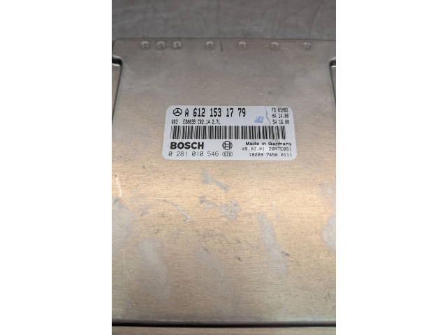 Řídící jednotka A6121531779, 0281010546   Mercedes-Benz ML W163 2001