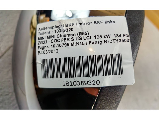 Zpětné zrcátko  Mini One - Cooper Clubman R55 2008  51167417465, 51162753881  
