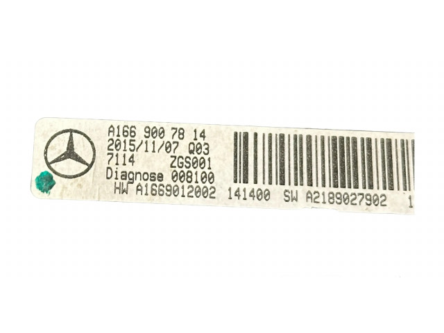 Дисплей    A1669007814, A1669012002   Mercedes-Benz A W176