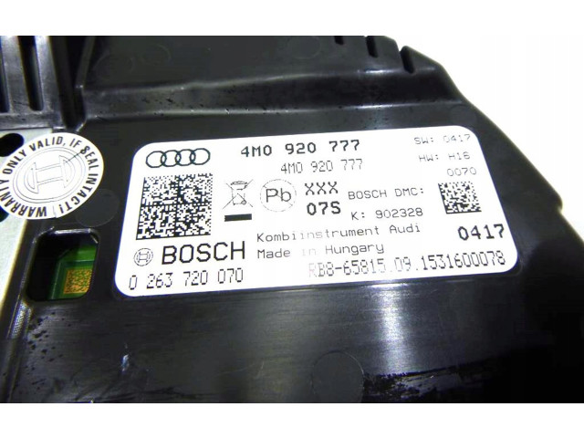 Přístrojová deska  Audi Q7 4M 2016 4M0920777  