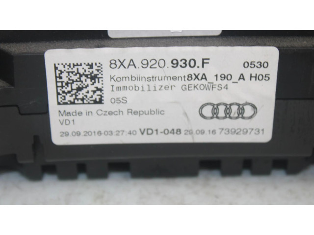 Спидометр (приборный щиток) 8XA920930F   Audi A5 Sportback 8TA 2014
