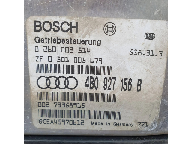 Блок управления коробкой передач 4B0927156B, 0260002514   Audi A6 S6 C5 4B