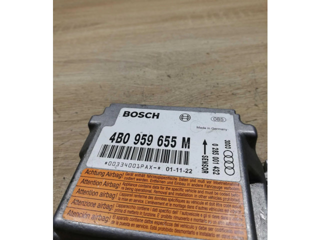 Блок подушек безопасности 4b0959655m, 0285001432   Audi A6 S6 C5 4B