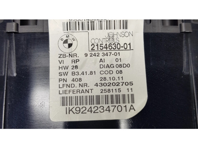 Přístrojová deska  BMW X1 E84 2011 215463001, 924234701  