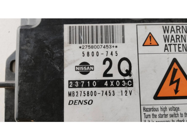 Řídící jednotka 237104X03C, 5800745   Nissan Navara D40 2008