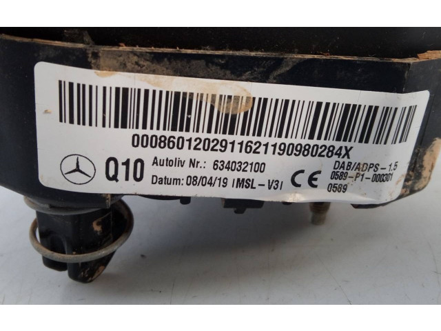 Подушка безопасности водителя 634032100, E1-A2-43-1   Mercedes-Benz GLC X253 C253