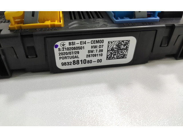 Pojistková skříňka Řídící jednotka BSM 9832881080   Opel Corsa F 2021