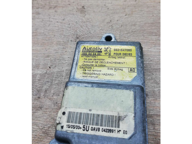 Блок подушек безопасности 550540400, 9631847080   Peugeot 406