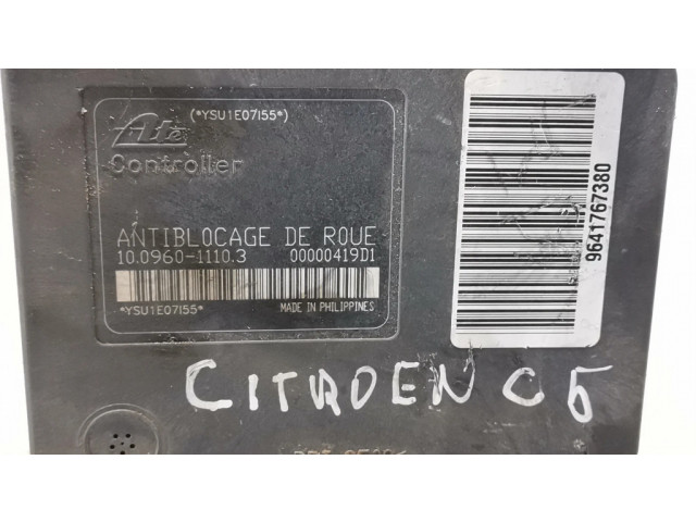 Блок АБС 9641767380, 10020600034   Citroen  C5  2001-2004 года