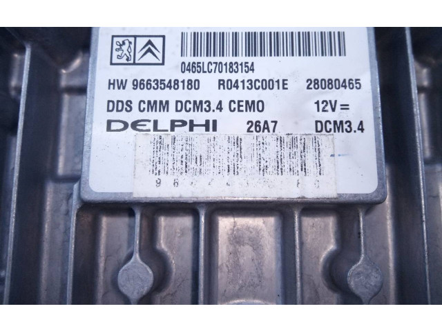 Řídící jednotka 9663548180, E3-B2-49-2   Peugeot 407 2007