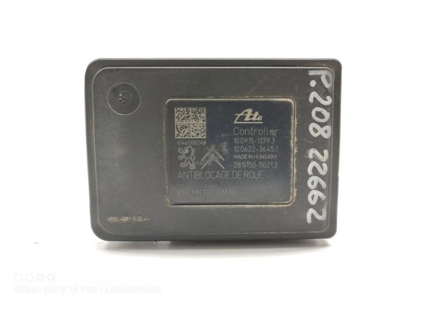 Jednotka ABS 9806891780   Peugeot 208 2014