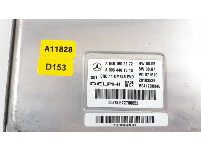Řídící jednotka A6461502272, A0054461540   Mercedes-Benz C W204 2010