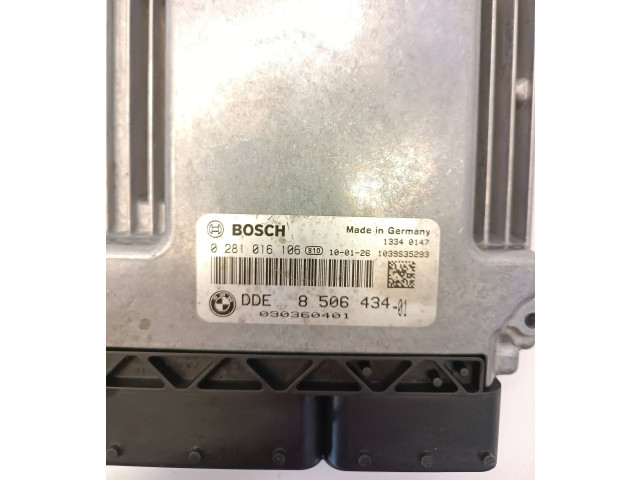 Řídící jednotka 8506434, 0281016106   BMW 1 E81 E87 2009