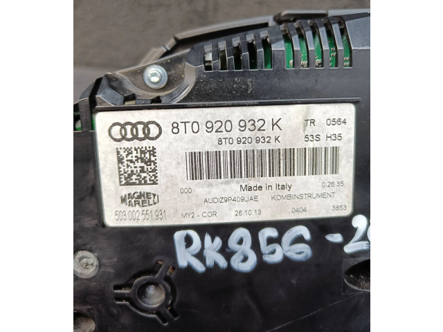 Přístrojová deska  Audi A5 8T 8F 2015 8T0920932K, 503002551931  