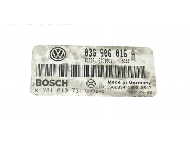 Блок управления двигателя 03G906016A, 1039S02834   Volkswagen Touran I