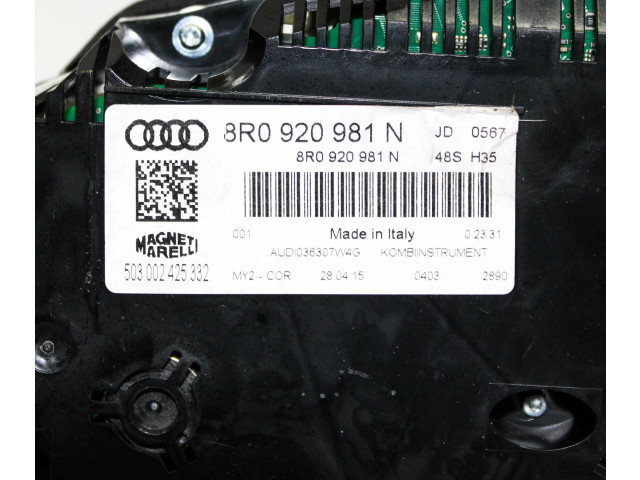Панель приборов 8R0920981N   Audi Q5 SQ5       