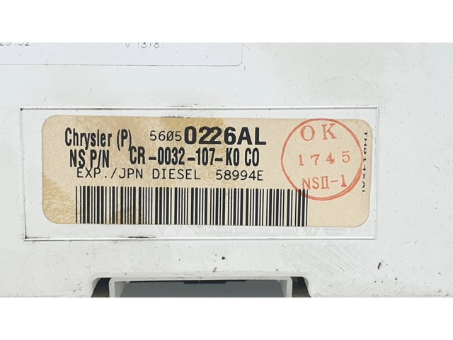 Přístrojová deska  Jeep Commander 2005 56050226AL, CR0032107  