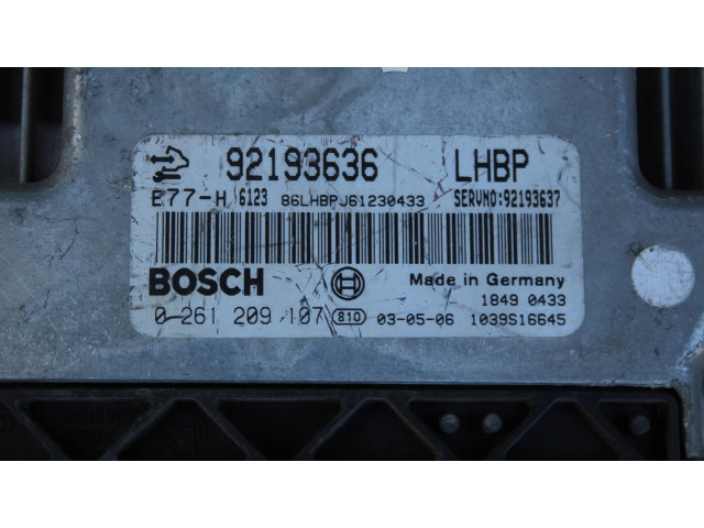 Řídící jednotka 92193636, 1039S16645   Chevrolet Captiva 2008