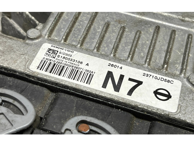Řídící jednotka 23710JD58C, S180033106A   Nissan Qashqai+2 2009